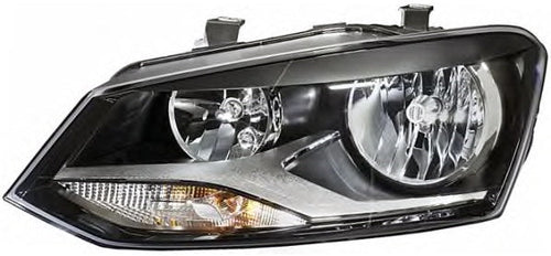 פנס ראשי R ניקל חש'+מנוע V.W פולו )'13-10(5ד S026907   שנתון 10-13