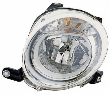 פנס ראשי R חש'+מנוע פיאט 500 08-15 S098707   שנתון 08-15