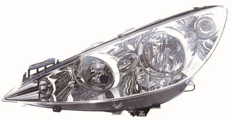 פנס ראשי ימין חשמלי פיג'ו 308 08-14 S174907   שנתון 08-11