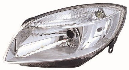 פנס ראשי עונמ+R סקודה רומסטאר 08-10 S626007   שנתון 08-10